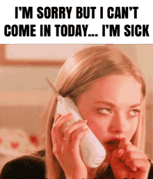 Amanda Seyfried Call In GIF - Amanda Seyfried Call In Sick GIFs