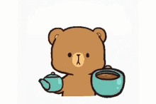 Mocha Bear GIF - Mocha Bear Coffee GIFs