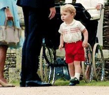 prince george royal family walking cute