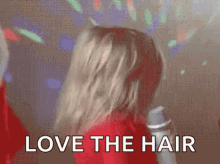 girl sassy microphone hair flip love the hair