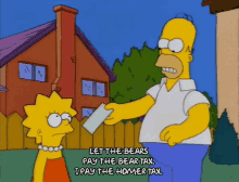 Homer Simpson Bear Tax GIF - Homer Simpson Bear Tax Let The Bears Pay GIFs