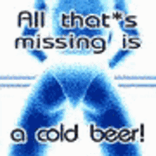 cold ice beer rear end