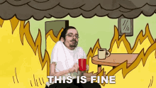 This Is Fine Ricky Berwick GIF - This Is Fine Ricky Berwick This Is Ok GIFs