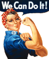 We Can Do It Wink Sticker - We Can Do It Wink Muscle Stickers