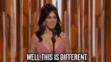 Something Is Not The Same GIF - Katy Perry Speech Well This Is Different GIFs