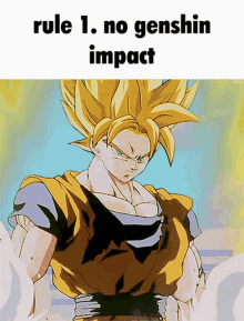 Rule1no Genshin Impact Goku GIF - Rule1no Genshin Impact No Genshin Impact Genshin Impact GIFs