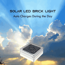 Solar Led Brick Light Glows Up During Night GIF - Solar Led Brick Light Glows Up During Night Clouds GIFs