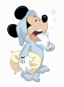 Mickey Mouse Tired GIF - Mickey Mouse Tired Sleepy GIFs