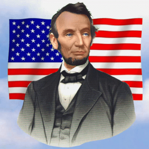Abraham Lincoln Stars And Stripes GIF - Abraham Lincoln Stars And Stripes Nodding GIFs