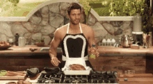 Guess What I Have On Underneath GIF - Apron Dont Skip Leg Day Naked Underneath GIFs