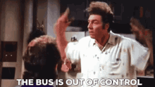 Struggle Bus Out Of Control GIF - Struggle Bus Out Of Control Cosmo Kramer GIFs