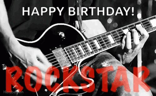 Happy Birthday Rock Star Gifs Tenor