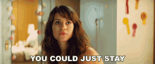 You Could Just Stay Lyndsy Fonseca GIF - You Could Just Stay Lyndsy Fonseca Katie Deauxma GIFs