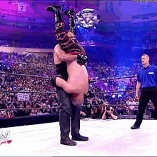 The Undertaker Tombstone Piledriver GIF - The Undertaker Tombstone Piledriver Kane GIFs