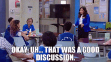 Superstore Amy Sosa GIF - Superstore Amy Sosa Okay Uh That Was A Good Discussion GIFs