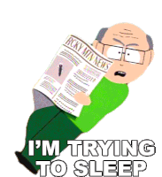 Im Trying To Sleep Herbert Garrison Sticker - Im Trying To Sleep Herbert Garrison South Park Stickers