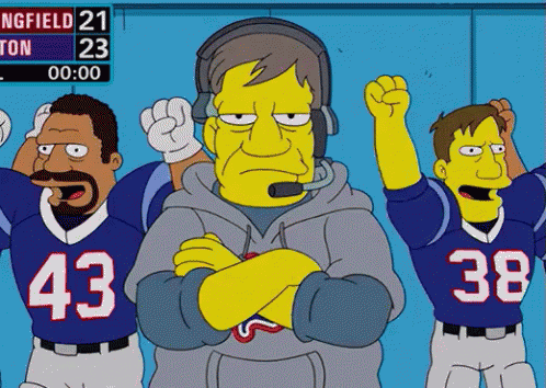 Bill Belichick GIF - Simpsons Patriots - Discover &amp; Share GIFs