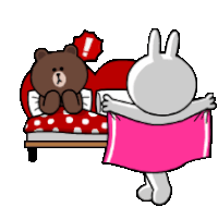 Cony And Brown Shocked Sticker - Cony And Brown Shocked Naked Stickers