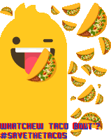 Whatchew Taco About Savethetacos Sticker - Whatchew Taco About Savethetacos Tacos Stickers