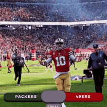 packers 49ers football yes celebrate
