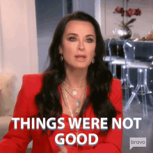 Things Were Not Good Kyle Richards GIF - Things Were Not Good Kyle Richards Real Housewives Of Beverly Hills GIFs