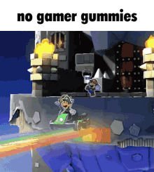 No Gamer Gummies Paper Mario GIF - No Gamer Gummies Paper Mario Mario GIFs