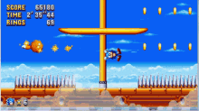 sonic mania spin spinning pole sonic