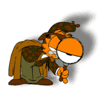 Searching Garfield GIF - Searching Garfield Investigation GIFs