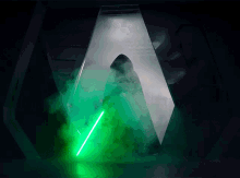 Luke Skywalker Green Lightsaber GIF - Luke Skywalker Green Lightsaber Mandalorian GIFs