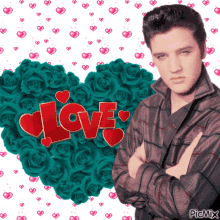 Elvis Presley Hearts GIF - Elvis Presley Hearts Roses GIFs