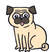 Funny Dog Cute Dog Sticker - Funny Dog Cute Dog Mydoodlesateme Stickers