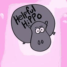Helpful Hippo Veefriends GIF - Helpful Hippo Veefriends Helping GIFs