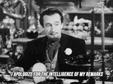 George Sanders I Apoligize For The Intelligence Of My Remarks GIF - George Sanders I Apoligize For The Intelligence Of My Remarks The Picture Of Dorian Gray GIFs