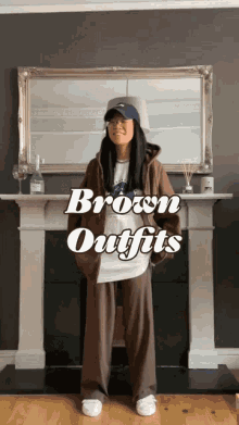 brown outfits tiktok fashion streetwear