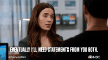 Eventually Ill Need Statements From Both Of You Kim Burgess GIF - Eventually Ill Need Statements From Both Of You Kim Burgess Chicago Med GIFs