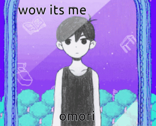 Omori Omori Mirror GIF - Omori Omori Mirror Wow - Discover & Share GIFs
