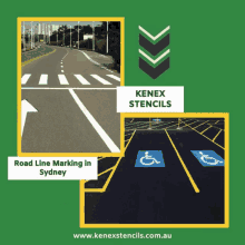 Road Line Marking Sydney Kenex Stencils GIF - Road Line Marking Sydney Kenex Stencils Stencils GIFs
