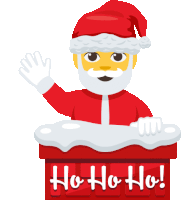 Ho Ho Ho Santa Claus Sticker - Ho Ho Ho Santa Claus Winter Joy Stickers