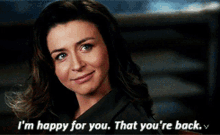 Greys Anatomy Amelia Shepherd GIF - Greys Anatomy Amelia Shepherd Im Happy For You GIFs