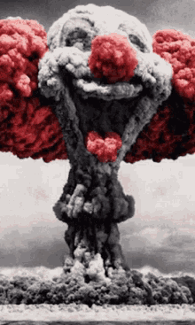 Here Comes The Clowns And The Rest Of The Circus Mushroom Cloud GIF - Here Comes The Clowns And The Rest Of The Circus Mushroom Cloud Clown GIFs