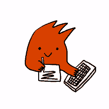 animated cute writing write studying