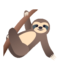 Sloth Joypixels Sticker - Sloth Joypixels Hanging Stickers