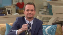 Neil Patrick Harris And Meredith Vieira Are Chugging White Wine. GIF - Meredith Neil Patrick Harris Wine GIFs