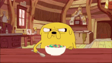Waiting For Someone At Breakfast GIF - Breakfast Cereal Adventure Time GIFs