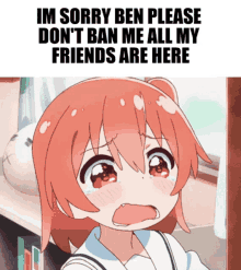 Please Dont Ban Me Ben GIF - Please Dont Ban Me Ben All My Friends Are Here GIFs