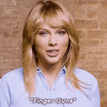 Taylor Swift Wink GIF - Taylor Swift Wink Finger Guns GIFs
