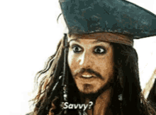Jack Sparrow Savvy GIF - Jack Sparrow Savvy Agreed GIFs