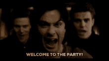 Welcome To The Party Vampire Diaries GIF - Welcome To The Party Vampire Diaries Damon GIFs