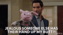 Jealous Someone Else Has Their Hand Up My Butt You Jealous GIF - Jealous Someone Else Has Their Hand Up My Butt You Jealous Controlling GIFs
