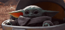 Baby Yoda The Mandolorian GIF - Baby Yoda The Mandolorian Cute GIFs